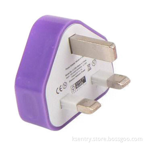 5V 1A USB Wall Charger/Home Charger for iPhone/iPod/Smartphone/S4, UK Plug Travel Charger, CE/RoHS